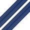 maDDma ® 1m Einfassband 20mm hochelastisch 44% Elastan gefalzt Meterware Faltgummi Schrägband marineblau, 56% Polyester, 44% Elastan, Klassisch, Einfarbig, Alltag