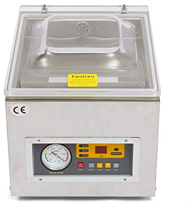 120W DZ-260C Vakuumierer Tisch Vakuumiergerät Vakuummaschine Kammer Industriell Edelstahl Vakuumiergerät Professionelle Dichtung doppelte Lebensmittelkonservierung