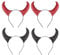 FRCOLOR Halloween Teufel Stirnband Set Hallowen Rot Horn Haarreif Dämon Cosplay Stirnband Party Kostüm Haarschmuck Stirnband