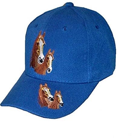 Westernlifestyle Kinder Basecap Cap mit Schild Bestickt mit Pferd (Blau)