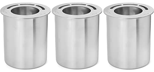 Moritz 3x Edelstahl Dose Ethanol 500 ml + Sparplatte Bioethanol Brenngel Dose Tischkamin Tischfeuer Kamin