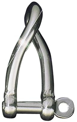 Herm Sprenger D-Schäkel gedreht - Edelstahl rostfrei, 22 x 8 mm