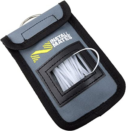 Installmates Cable Tie Pouch, Holds 4 Cable Ties (Grey)