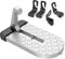URAQT Pedal para Puerta de Coche,250kg Escalón para Puerta Automóvil Universal Escalera Plegable Forma de U Aleación de Aluminio Pedal de Gancho Plegable para Fácil Acceso al Techo y Limpiar Gris