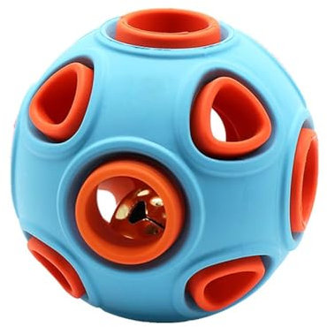 DONGKER Hundespielzeug Ball, Interaktives Hundeball mit Glöck/Licht, 4/8 cm Durchmesser, Hundespielzeugball für kleine mittlere große Hunde Katzen