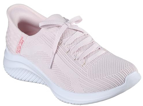 Skechers Damen Ultra Flex 3.0 Brilliant Path Sneakers,Sports Shoes, Hellrosa Textilbesatz, 39.5 EU