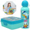 HOVUK Juego de 2 botellas de agua de aluminio de 500 ml y fiambrera infantil de 16,5 cm para la escuela, diseño de Mickey y amigos, juego de comedor para niños de regreso a clases