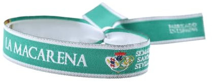 BDM Armband der Karwoche in Sevilla, Stoffband der Bruderschaft, Great Power Brotherhood, Triana, Veranstaltungen, Frauen und Männer.