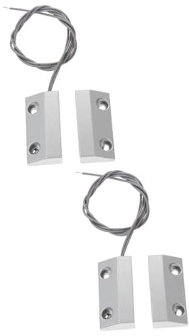 OSALADI 2sätze Zinklegierung Fenster Und Türsensoralarm Mit Magnet Robuster Alarmanlage Für Sicherheitslösungen Kompatibel Mit Verschiedenen Zugangskontrollsystemen Für Ihr Zuhause