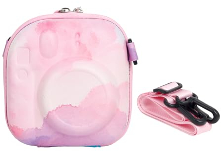 MUZIRI KINOKOO Colorful Hard EVA Case for Fuji Instax Mini 12/40/11/99/90/9/8/7+ Camera, Instant Camera Storage Bag with Shoulder Strap - Dreamy Cloud