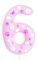 mciskin Pink Dog Paw Birthday Candles,Boy Girl 6th Birthday Decoration,Pink Birthday Number Candles,Cute Paw Print Number 6 Candles for Cake,Dog Party Cake Decorations, Pet Themed Party Supplies
