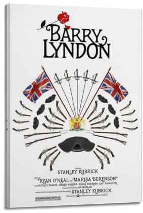NHDERYBNF Filmposter Barry Lyndon, dekoratives Gemälde, Leinwand, Wandposter und Kunstdruck, moderne Familienschlafzimmer-Dekoration, Poster, 20 x 30 cm