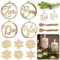 BGTLJKD Adventskranz 1-4, Zahlen Holz für Kerzen, Adventszahlen Deko, Holzanhänger Advent Dekorationen, für Nummern, Schriftzug für Advent Kerzen Deko