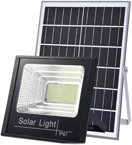LVSEWOA Projecteur Solaire d'extérieur 800 W IP66 étanche avec télécommande, projecteur LED, Panneau Solaire pour Jardins, Rues
