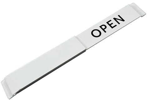 Letrero abierto y cerrado, letrero para ventana o puerta, indicador de puerta con texto claro en negrita, indicador de puerta abierta y cerrada para negocios, decorativo para ventana de tienda de