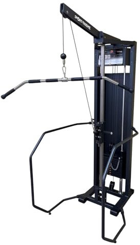 Sport-Thieme Fitnessstation Med | Vertikales & horizontales Training | Mit Geländer für Therapie | Steckgewicht | Kraftstation für Arme, Brust, Rücken & Schultern | 130x130x220 cm | 147 kg