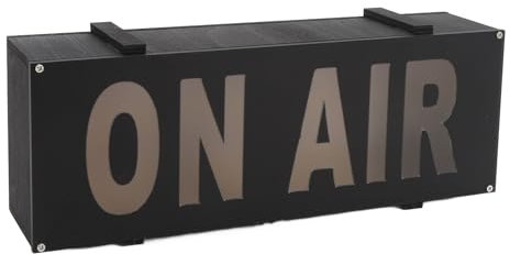 ON AIR Broadcast-Warnschild, Kreatives LED-Licht für Studio-Schreibtisch, Steuerschlüsselschalter, ABS-Material aus Verbundholz, Augenfreundlich, Langlebig, Einfache