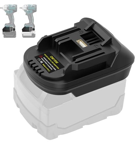 DM18M Battery Adapter for Makita 18V Tools, for Milwaukee M18 and for Dewalt 20V Batteries Convert to Replace for Makita 18V Power Tools(Adapter Only)
