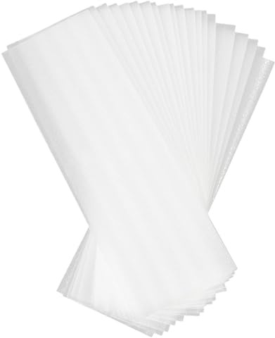 TOVINANNA 50 Stück Strähnenpapier Wiederverwendbar - 40x13cm Schaumstoff Strähnenfolie für Balayage & Highlights, Waschbares Haarfärbepapier, Profi Friseurbedarf für Langhaar, Weiß