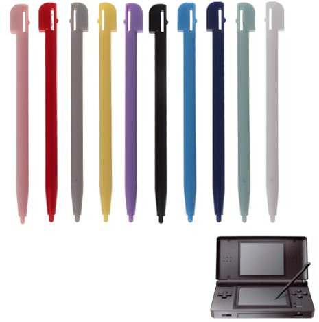 HAZMA 10 Pezzi Stilo Per Nintendo 3Ds, Penne Stilo Per Nintendo Ds, Penne Stilo Per Ds Lite, 3Ds Xl, Nds, Dsl, Accessori Di Precisione Per Touch Screen (10 Colori)