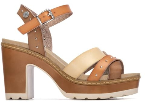 REFRESH - Sandalen Damen Beige - Bequeme und vielseitige Schuhe - Casual Mode - Modell 17520702 (Größe 39)