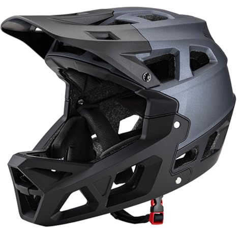 Vroomoto Mountain Bike Helmet Adult Racing Downhill Helmet Men Women Over 31 Vents Bike with Visor (VroomotogoqZEfI-BG-M)