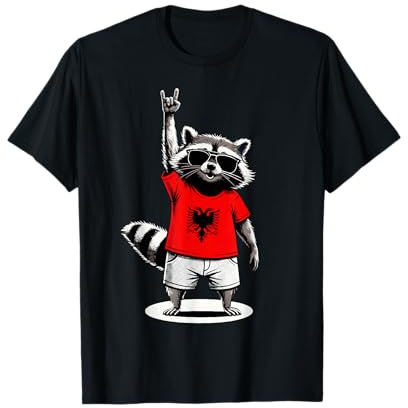 Albanische Flagge Herren Damen Kinder Albanien T-Shirt