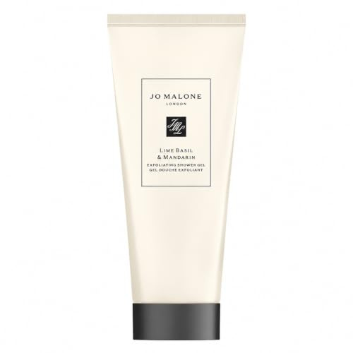 Jo Malone London Lime Basil & Mandarin Exfoliating Shower Gel Luxury Body Wash Gentle Jojoba Bead Exfoliation Citrus Basil & White Thyme Scent (75ml)