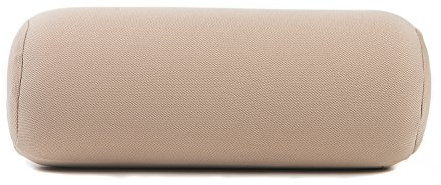 Alibo Coussin cervical rond en mousse à mémoire de forme pour siège de voiture - Pour avion - Soutien du dos - Beige - 1 pièce