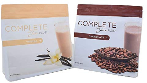 2 x Juice Plus Complete Shake (One Vanilla 480g + One Chocolate 488g Shake) + Free Spoon
