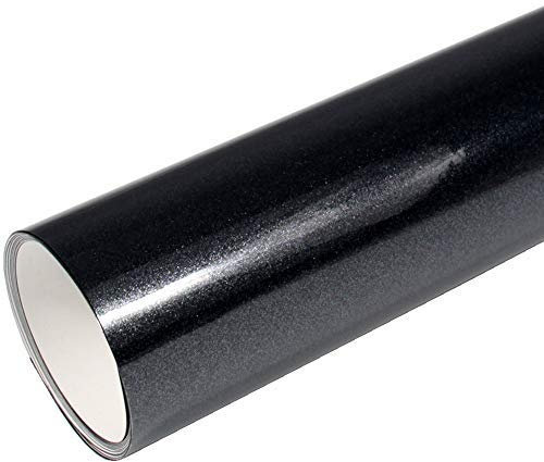 Rapid Teck® 9,86€/m² AutoFolie Serie 560MG ColorShift Gloss Black Sparkling 3m x 1,52m Schwarz Glanz Premium Car Wrapping Folie mit Luftkanal