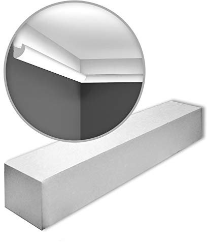 Orac Eckleisten CX188-box 200 cm x 3 cm x 3,4 cm aus extrudiertem Polystyrol (HDPS) vorgrundiert 20 Leisten / 40 m