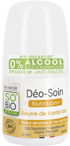 SO BIO Deodorant für sensible und trockene Haut mit Karite 50 ml - BIO