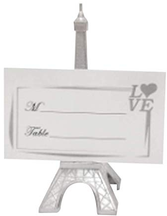 Tubayia 10 Stück Eiffelturm Tischkartenhalter Memohalter Kartenhalter Hochzeit Tischdekoration