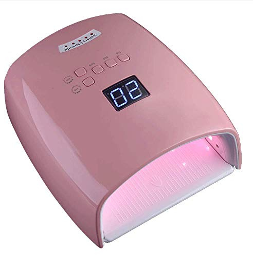 48W Rechargeable UV LED Nail Lamp,Cordless Pro Gel Nail Light Wireless Nail Dryer Curing Light,Fingernail and Toenail Nail Art Tools for Home and Salon