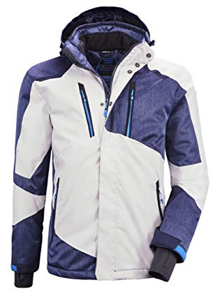 killtec Herren Funktionsjacke Mit Abzippbarer Kapuze Und Schneefang Savognin MN Ski Jckt B, vaporgrau, L, 36118-000