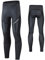 MEETWEE Herren Radlerhose Lange Fahrradhose, Kompression Radhose Leggings Radsport Hose für Männer Elastische Atmungsaktive 3D Schwamm Sitzpolster (Schwarz, L)