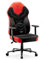 Diablo X-Gamer 2.0 Gaming Stuhl Bürostuhl Stoffbezug Ergonomisches Design Lendenwirbelkissen Softpadauflage (Schwarz-Rot)