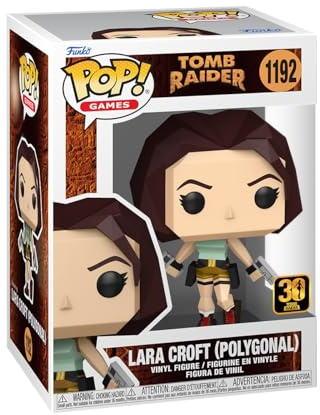 Funko POP! Games: Tomb Raider - Lara Croft (Polygon) | Offizieller Fanartikel und Merch - Vinyl Sammelfigur als Regal Deko - Geschenkidee zum Geburtstag für Fans und Sammler