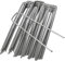 Ram® 50 X Silver Galvanised Ground Pegs Lawn Pegs Stakes Staples Lawn U Shaped Nail Pins For Weed Control Membrane Weed Fabric Garden Netting Artificial Grass 6 Inches