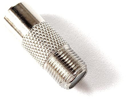 Kable F-Type to TV RF Aerial Antenna Adapter, Satellite Coax Connector Sat Coaxial Female to Male (IEC)