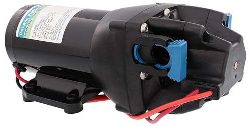 Flojet Heavy Duty RV Water Pump with Strainer-24V-4GPM-50PSI - Q402V-117S-3A