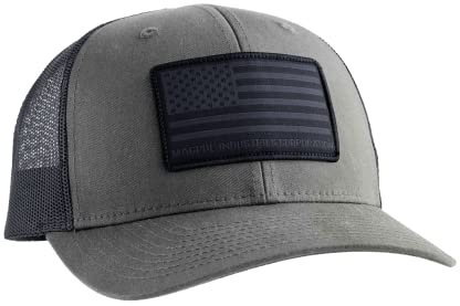 Magpul Unisex Trucker Hat Snap Back Baseball Cap, One Size Fits Most Baseballkappe, Standard Patch Anthrazit/Schwarz, Einheitsgröße