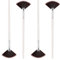 SAVITA 4Pcs Pinceau Éventail Maquillae, Fan Brush Fan Brush Maquillage Facial Brush Pinceaux de Maquillage pour Peeling Masque de Sommeil Maquillage de Masque de Boue (Marron Dégradé)