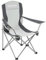 KingCamp Camping Leichter zusammenklappbarer tragbarer Quad-Stuhl mit Netz-Getränkehalter für Outdoor Wandern Angeln Picknick mit Tragetasche, Schwarz/Grau, 49,8 x 83,8 x 95,8 cm