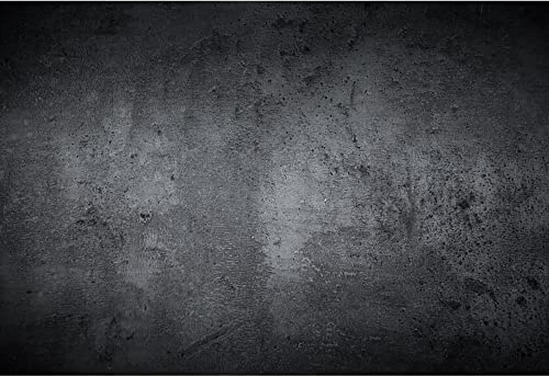 Aoihrraan 1,5x1m Schwarz Abstrakt Hintergrund Beton Wand Vintage Zement Solide Farbe Fuzzy Fotografie Hintergrund Baby Dusche Geburtstag Party Dekoration Kind Erwachsene Kunst Portrait Foto Prop