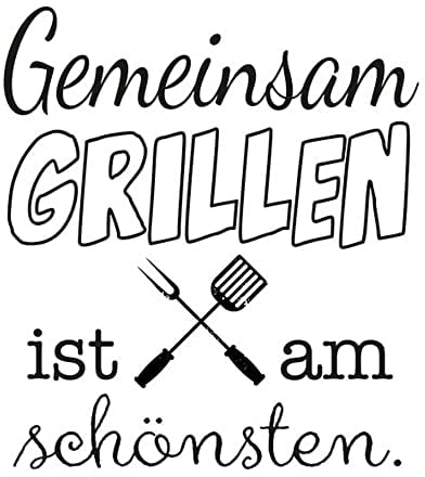 20 Servietten Gemeinsam Grillen ist am Sch?nsten | Spruch | Text | schwarz-weiß | Barbecue | BBQ | Sommer | Spr?che | G?ste | Tischdeko | Fest | Feier | basteln | Decoupage | Serviettentechnik 33x33cm