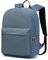Schulrucksack, College-Rucksack, leicht, Schultasche, wasserabweisend, stilvoll, lässig, Tagesrucksack, Arbeitstasche für Männer, Frauen, Jungen und Mädchen, passend für 15,4 Zoll Laptop(Marine)