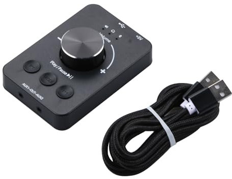 NATEFEMIN Audio Multimedia Volume Remote Control Knob Volume Control Computer Speaker Audio Volume Control for Windows 7 / 8/10 / XP