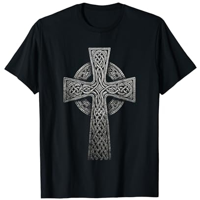Keltisches Kreuz irisch Wikinger christlicher Glaube T-Shirt